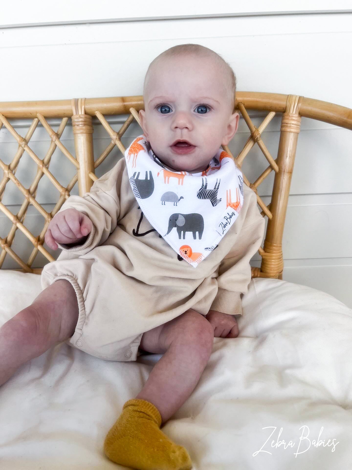Dribble bib bandana baby bib cute safari printed drool bib
