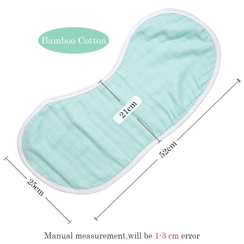 Burp Cloth Bib Organic Bamboo Cotton Mauve
