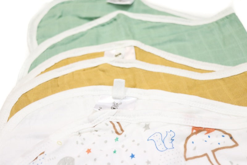 Burp Cloth Bib Organic Bamboo Cotton Space Jam