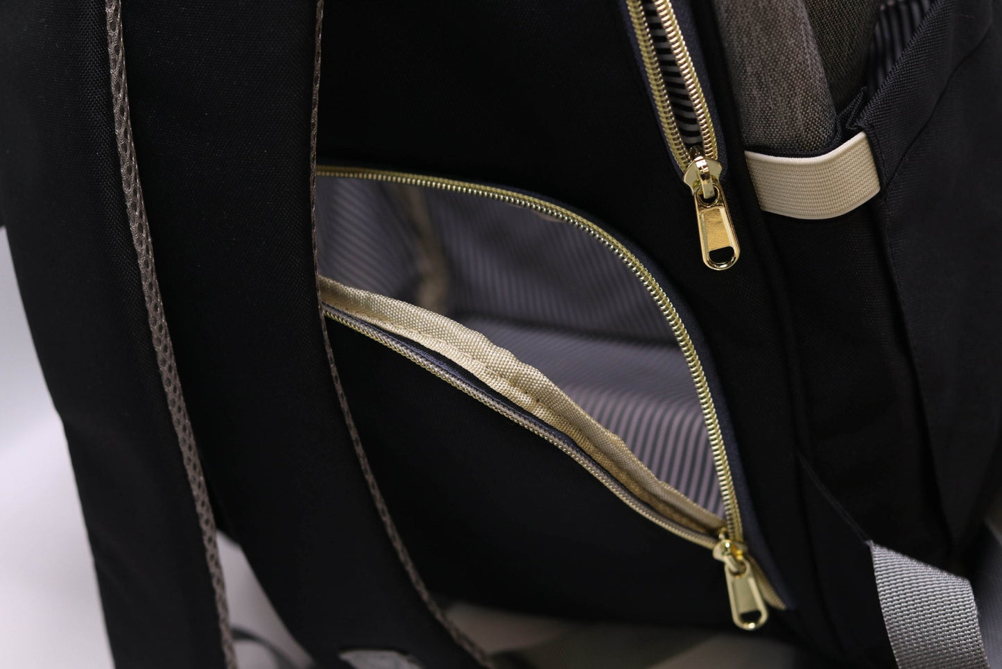 Nappy Bag Backpack Black and Grey Essential