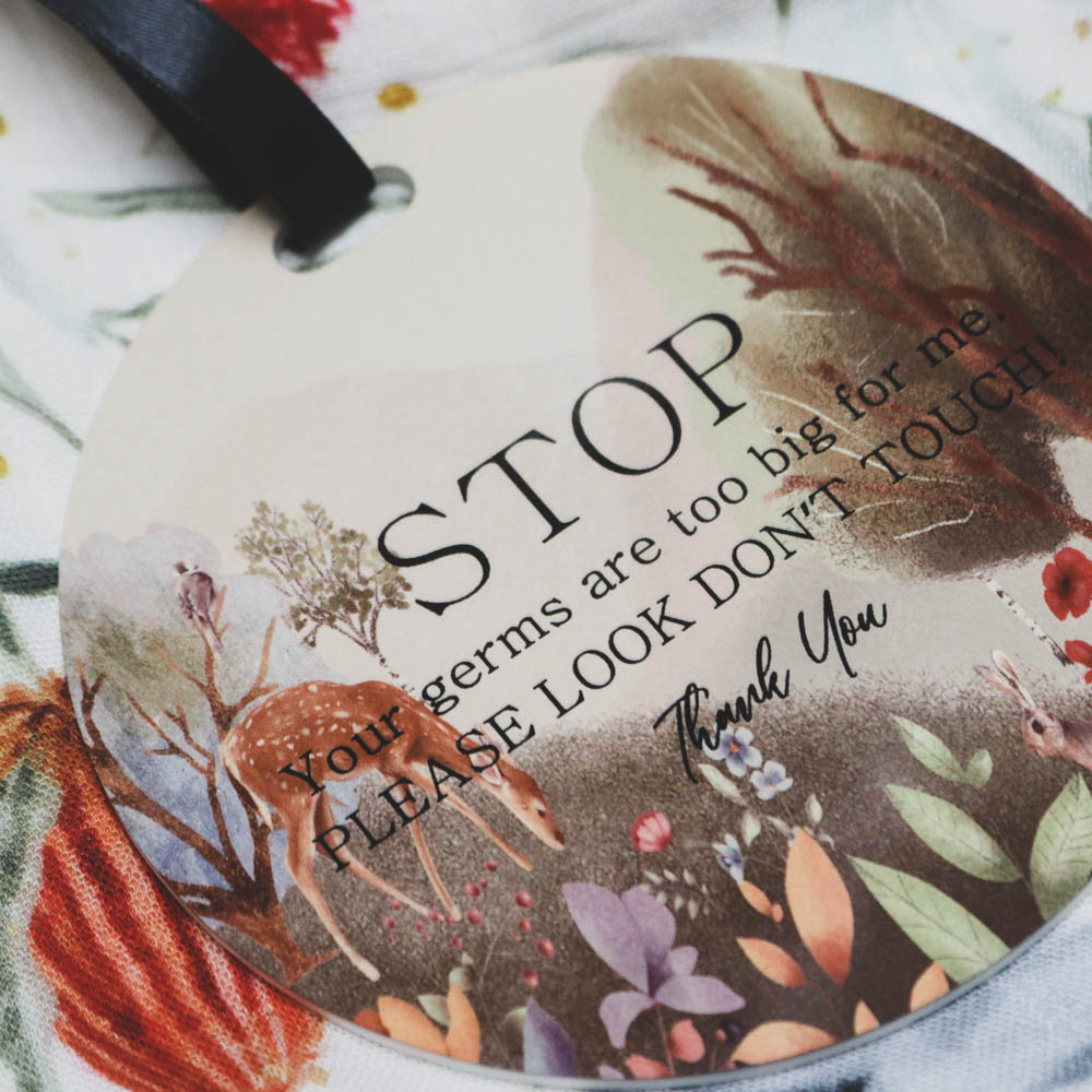 milestone stop germs dics too big for me baby germs pram sign
