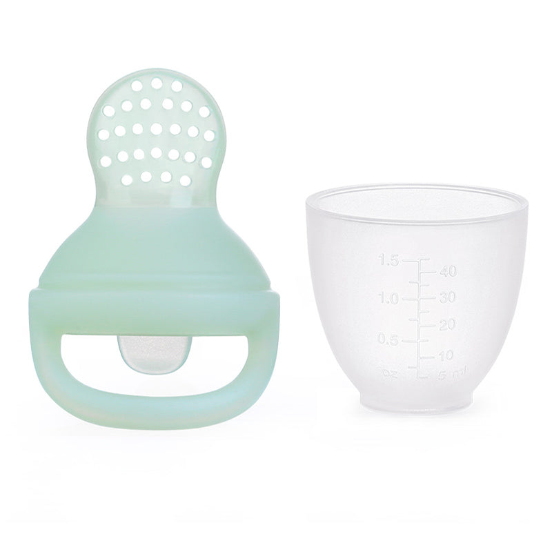Silicone feeder 2 pack baby silicone feeding pacifier pink blue fruit feeder