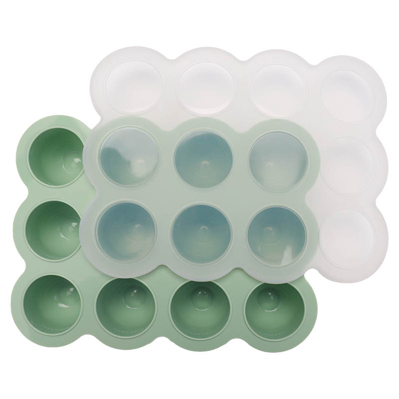 Silicone Feeder Frozen Food Tray - 12 Compartments Preparing food for you little ones made easy with our silicone feeder food trays. These 12 compartment moulds make the perfect portion. Simply fill the moulds and pop it in the freezer of fridge