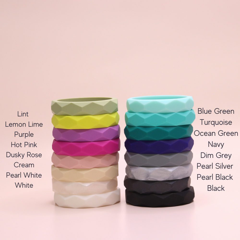 Silicone Geo Teething Bangle