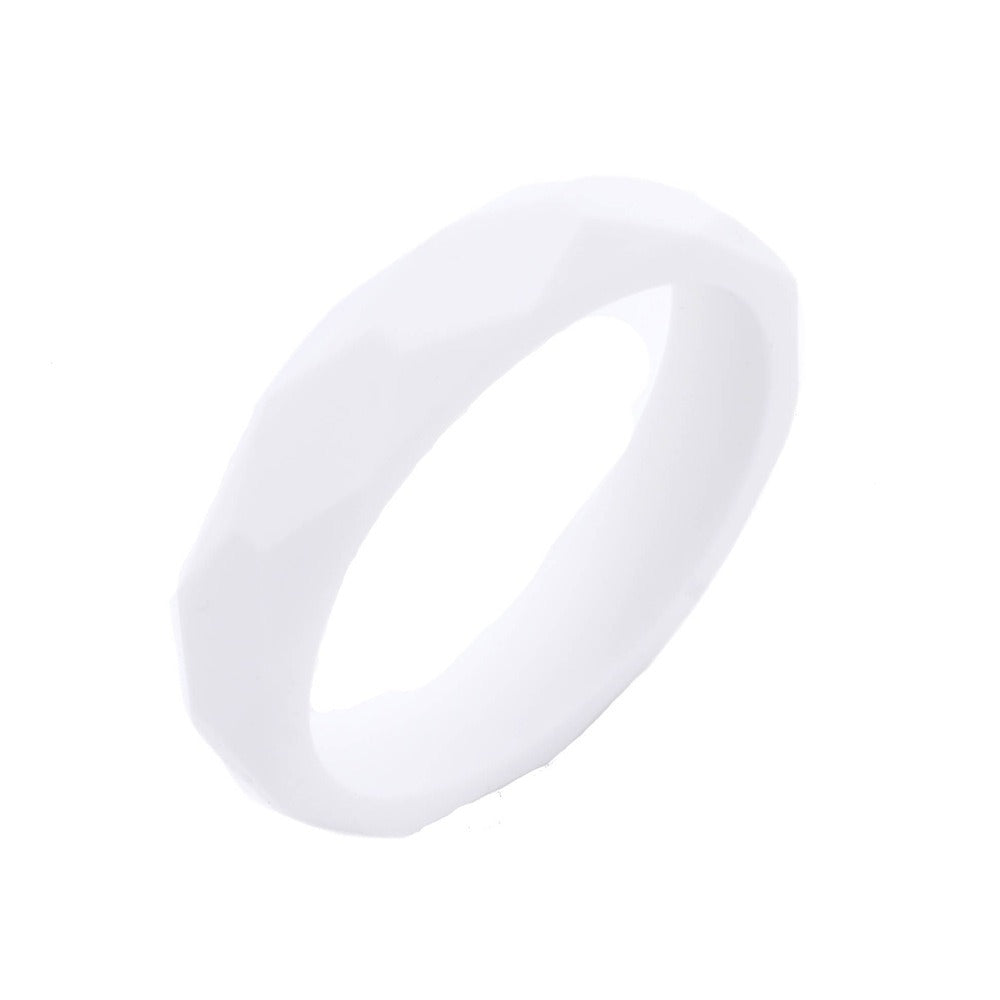 silicone bangle white teething bangle