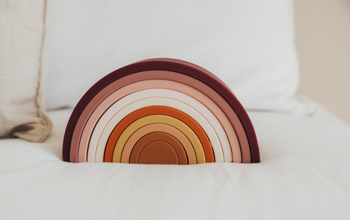 Silicone Rainbow Stacking Toy Neutral