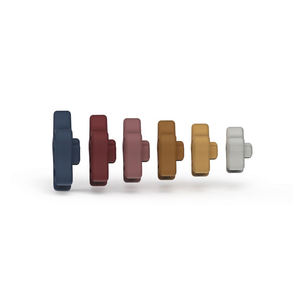 Silicone stacking tower teething toy Star Rustic