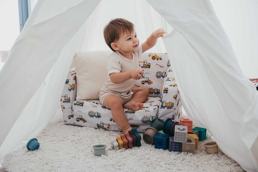Silicone stacking tower teething toy Star Rustic