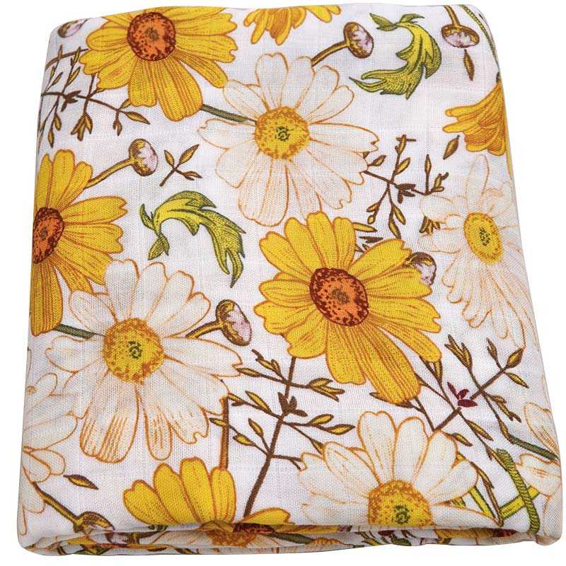Swaddle blanket Swaddle Baby Blankets Bamboo Cotton 120cm x 120cm Soft to touch and gentle against the skin, our muslin cotton blankets are ideal for swaddling, use as a pram cover, nursing cover, burp cloth or play mat. Measuring 120cm x 120cm and made from organic bamboo cotton muslin, these swaddles are breathable and their generous size makes swaddling easy.