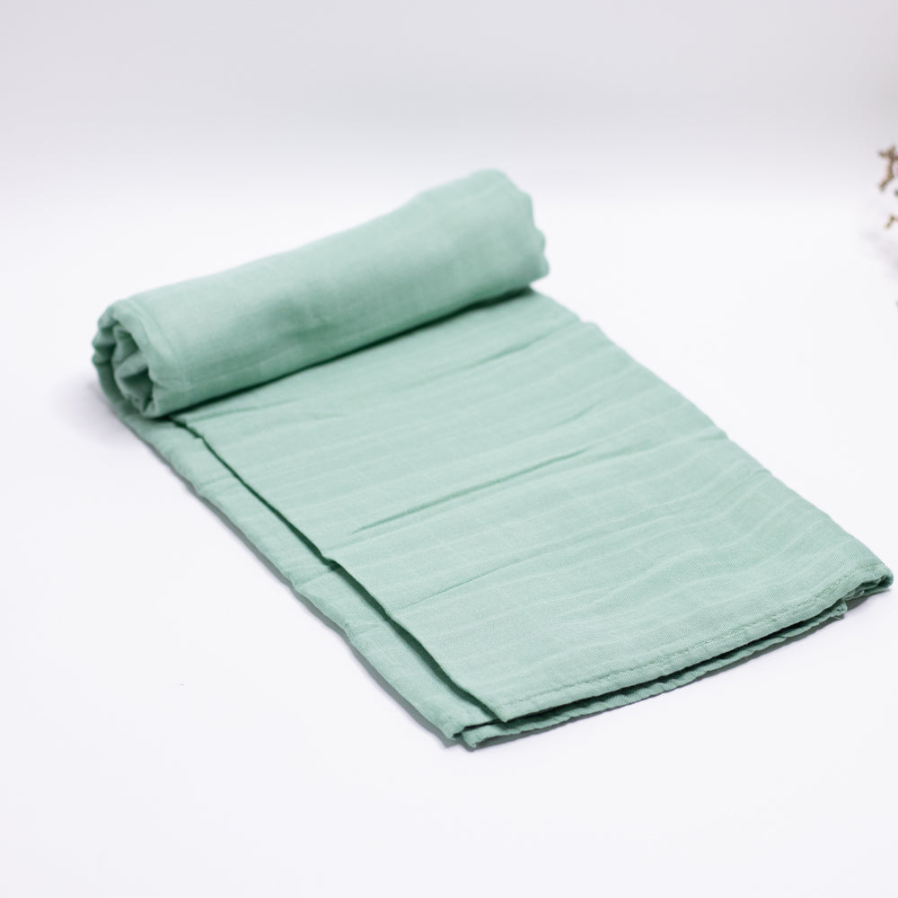 Swaddle blanket Swaddle Baby Blankets Bamboo Cotton 120cm x 120cm Soft to touch and gentle against the skin, our muslin cotton blankets are ideal for swaddling, use as a pram cover, nursing cover, burp cloth or play mat. Measuring 120cm x 120cm and made from organic bamboo cotton muslin, these swaddles are breathable and their generous size makes swaddling easy.