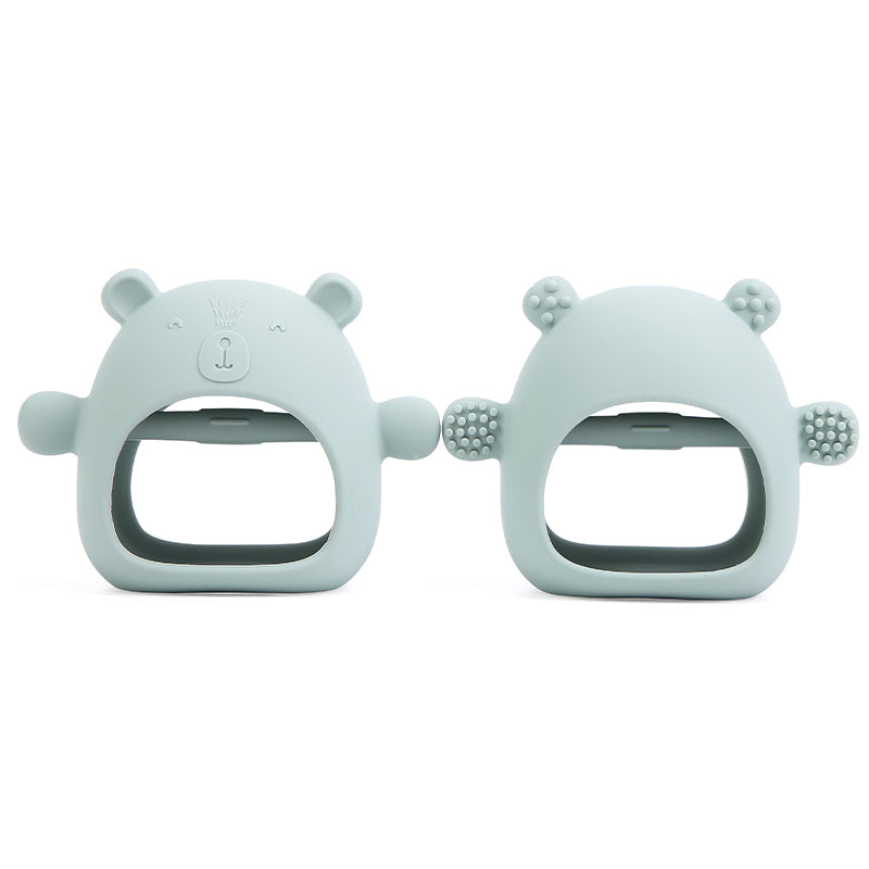 silicone teething mitten bear teething mitten teether silicone toy