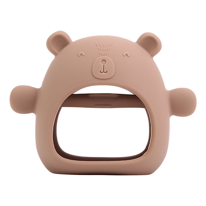 silicone teething mitten bear teething mitten teether silicone toy