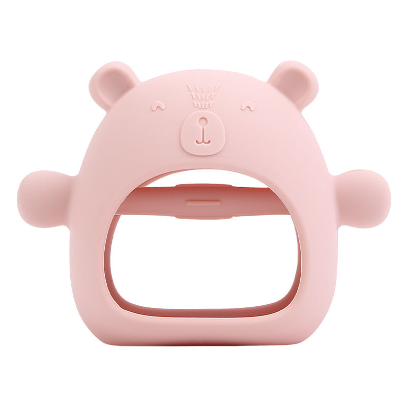 silicone teething mitten bear teething mitten teether silicone toy