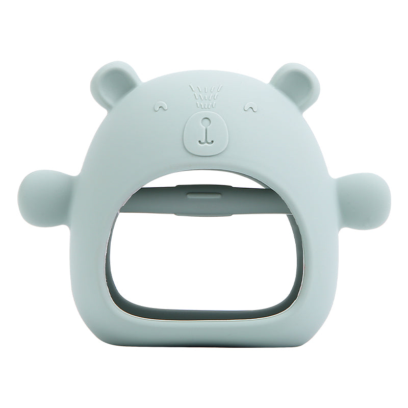 silicone teething mitten bear teething mitten teether silicone toy