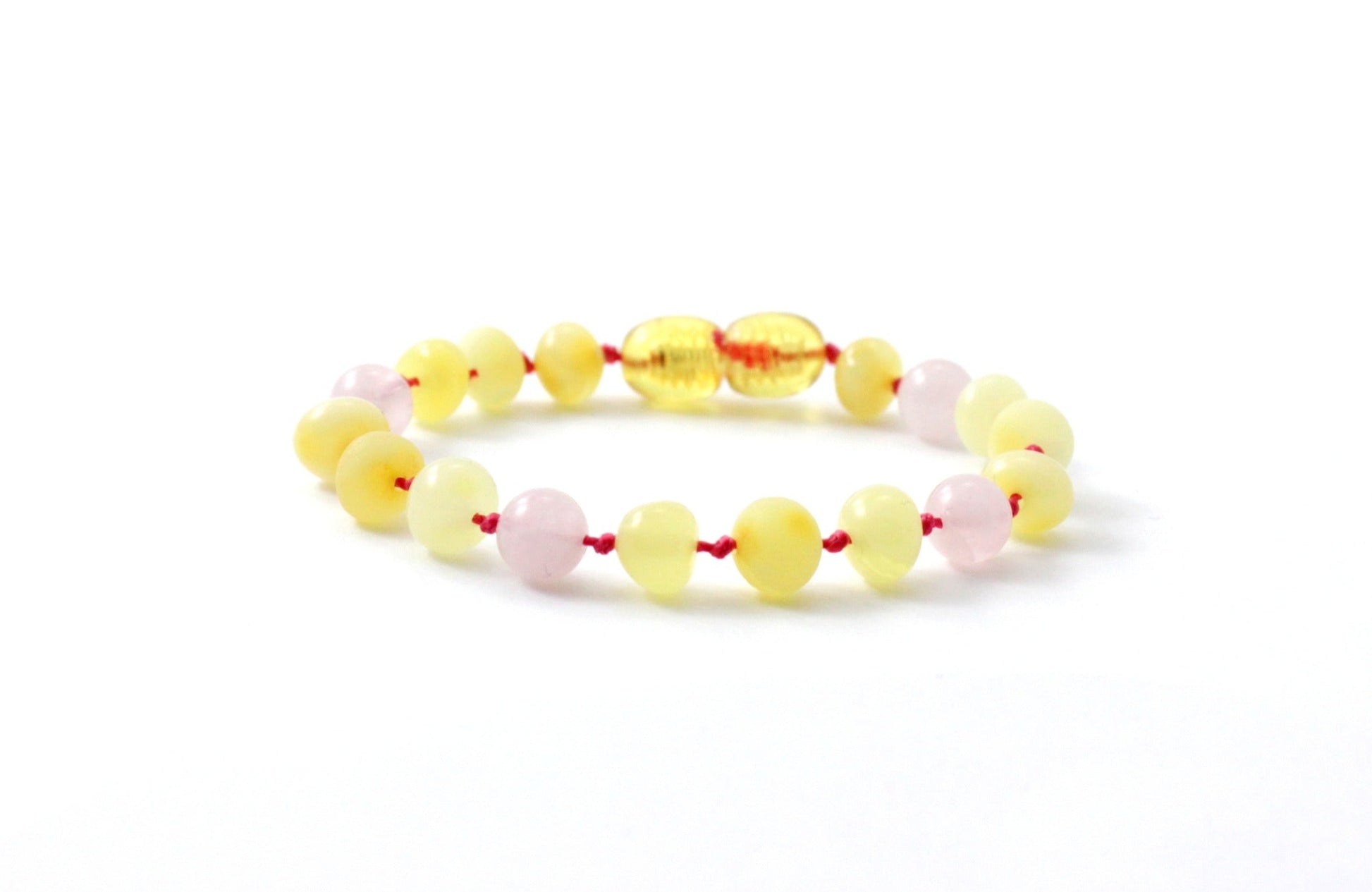 Amber bracelet milky rose quartz NECKLACE Baby Amber Butterscotch Polished, Raw & Rose Quartz | 14cm