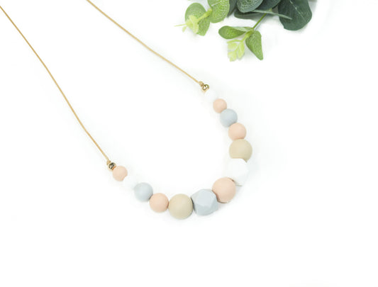 Angela Stainless Steel & Silicone Necklace