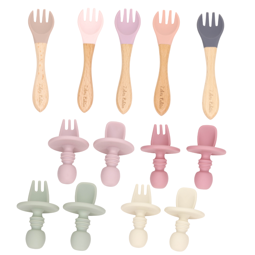 Baby Cutlery - Baby Led Weaning & Standards Spoon and Forks - CLEARANCE