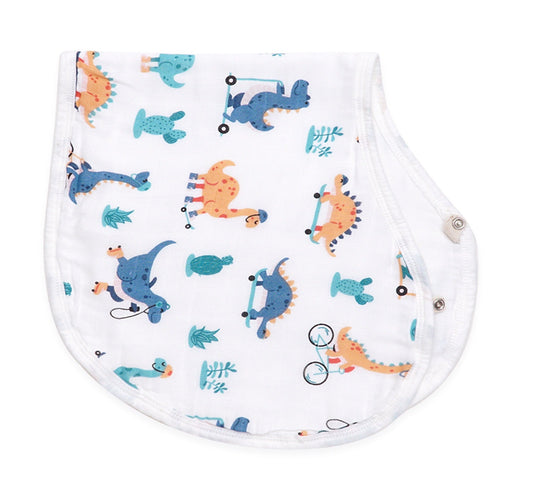 Bib Burp Cloth Dino Australia Organic bamboo cotton baby bib burp cloth