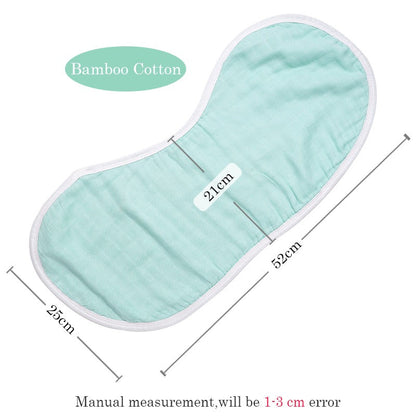 Burp Cloth Bib Organic Bamboo Cotton Mauve