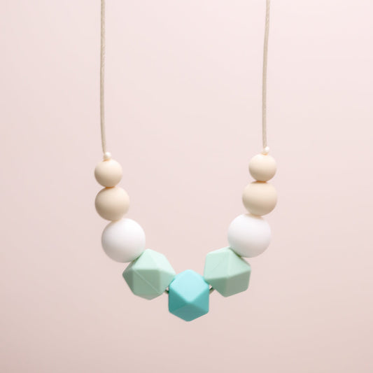 Charlotte Silicone Necklace Add one of our silicone necklaces to your classic denim and tshirt look. They go perfect with a cute summer dress too. Stylish, practical and above all safe. Great for both adults and children over 3 years.