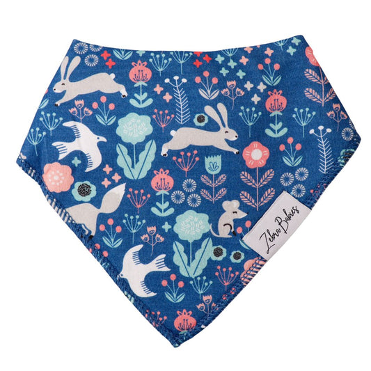 Dribble Bib Bandana Bib - Blue Bird