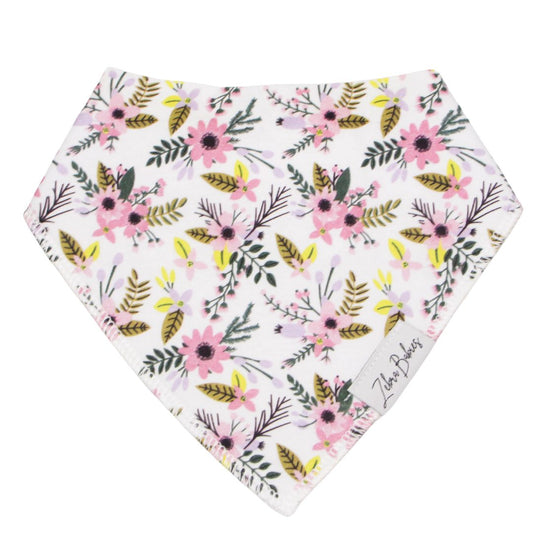 Dribble Bib Bandana Bib Floral Lilac