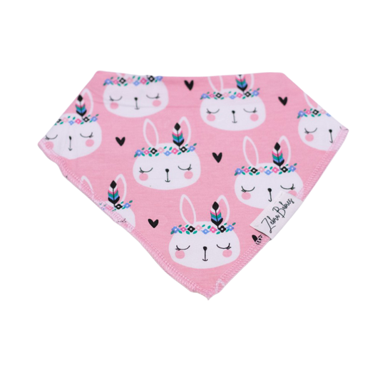 Dribble bib baby bibs boy girl blue white peachy floral design baby bib