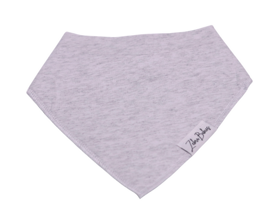 Dribble Bib Bandana Bib Solid Light Grey
