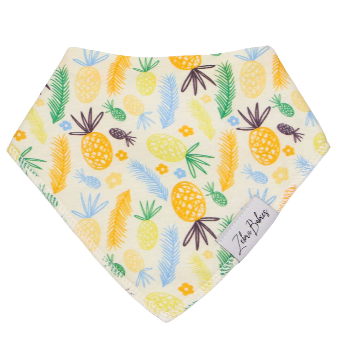 Dribble Bib Bandana Bib Tropical Pineapple