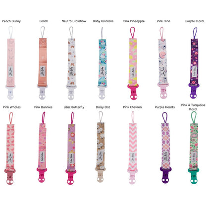 Dummy Clips - Flexi Ribbon Dummy Clips baby dummy chain dummy holder Australia pacifier chain clip holder 21