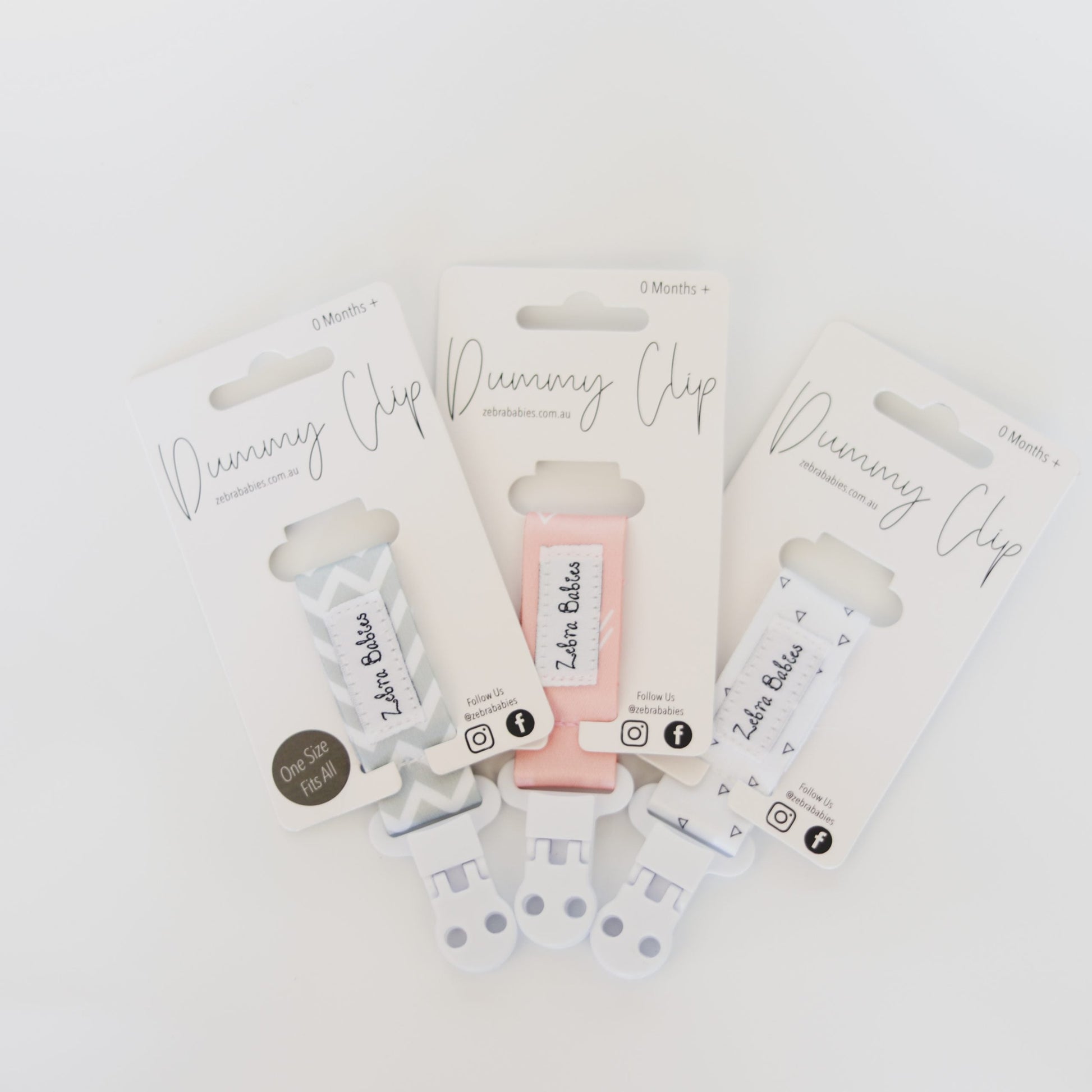 Dummy Clip - Flexi Ribbon dummy clip Our flexi ribbon dummy clips are a stylish, modern and come in a great range of colours. Practical and easy to attach to baby’s dummy. Suitable for most brands of soothers. Our clips are a soft but