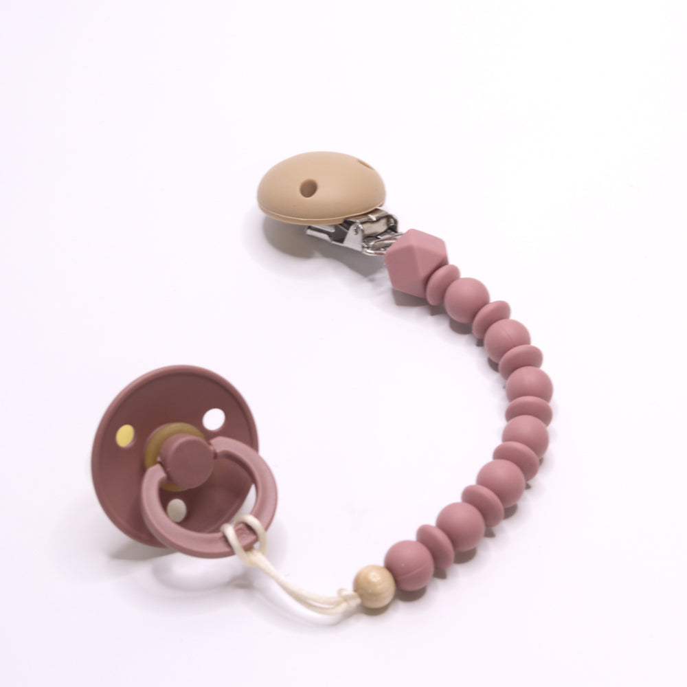 Personalised dummy clip dummy chain custom baby name announcement