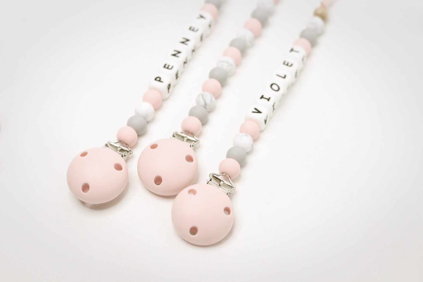 Dummy Clips Silicone Personalised Name
