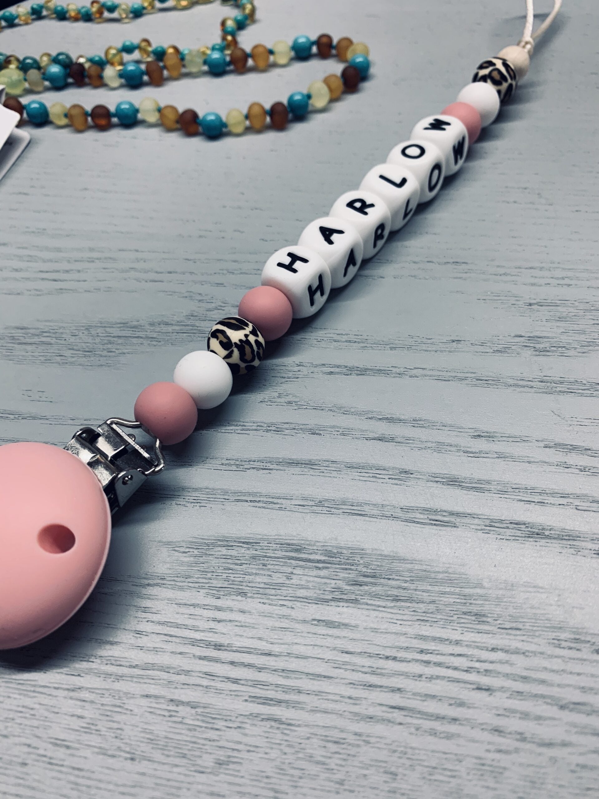 Dummy Clips Silicone Personalised Name
