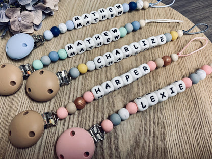 Dummy Clips Silicone Personalised Name