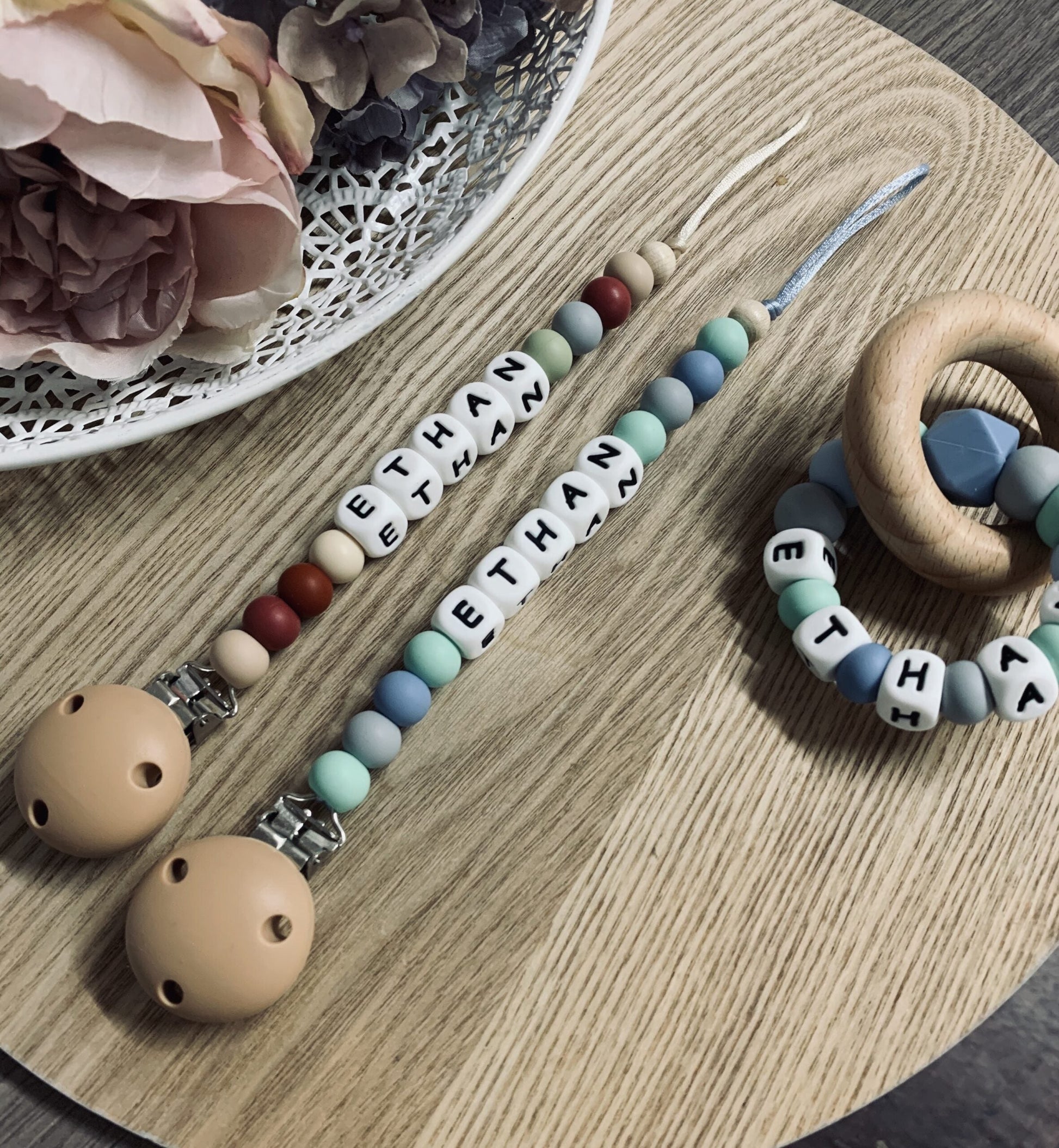 Dummy Clips Silicone Personalised Name