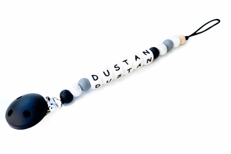 silicone dummy clip personalised name dummy clip silicone