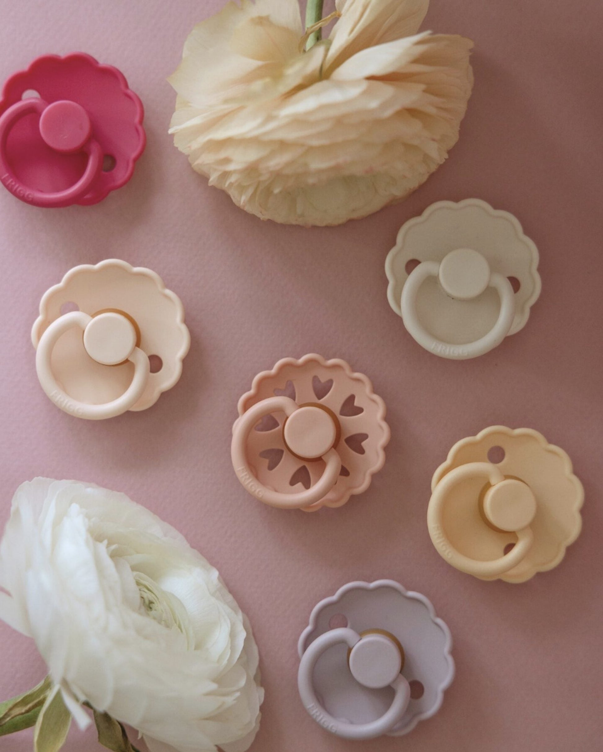 FRIGG Dummies Natural Rubber Latex Pacifier Size 2 2 Pack