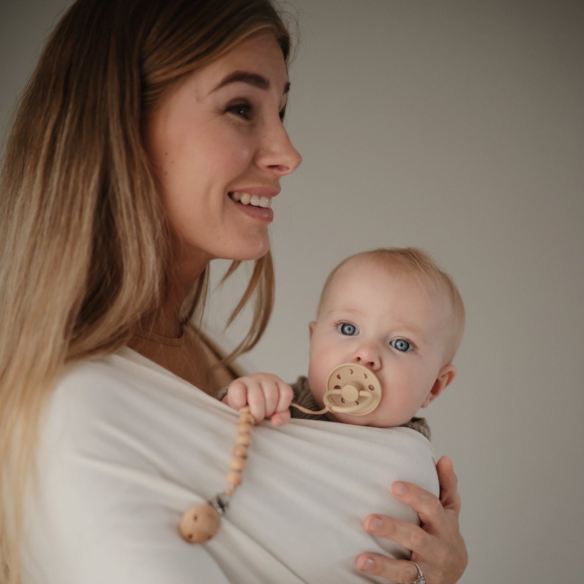 frigg natural rubber latex moon phase blush bibs dummies baby australia FRIGG silicone baby dummy Cream MOON rubber