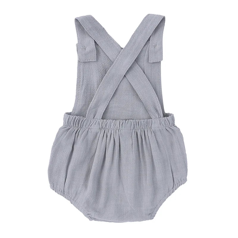 Linen Overall Romper