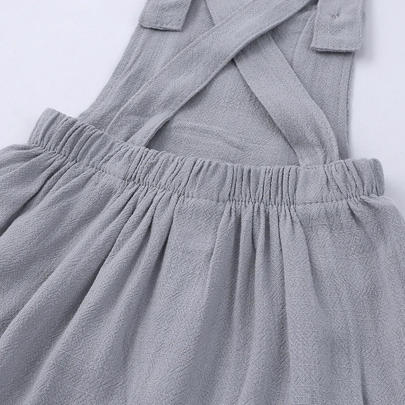 Linen Overall Romper