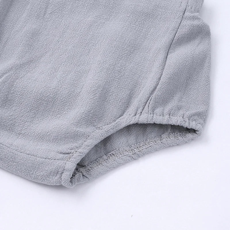 Linen Overall Romper