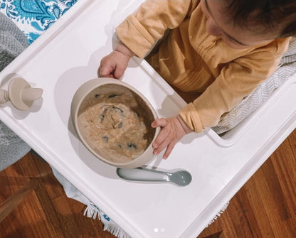 silicone suction bowl oval baby bowl first solids