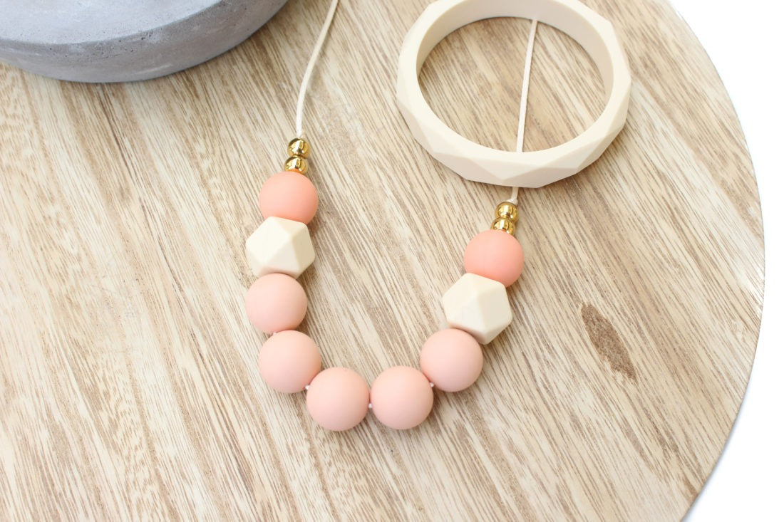 Peach Silicone Necklace
