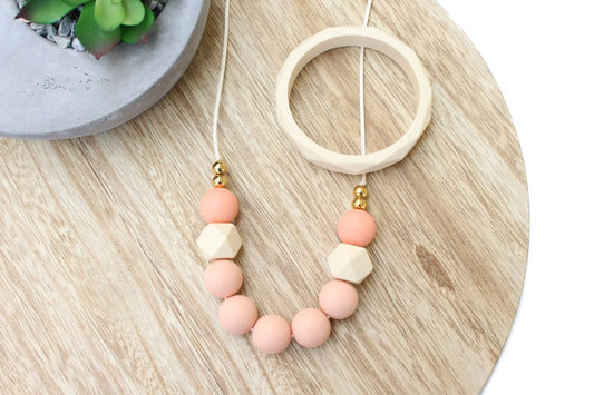 Peach Silicone Necklace