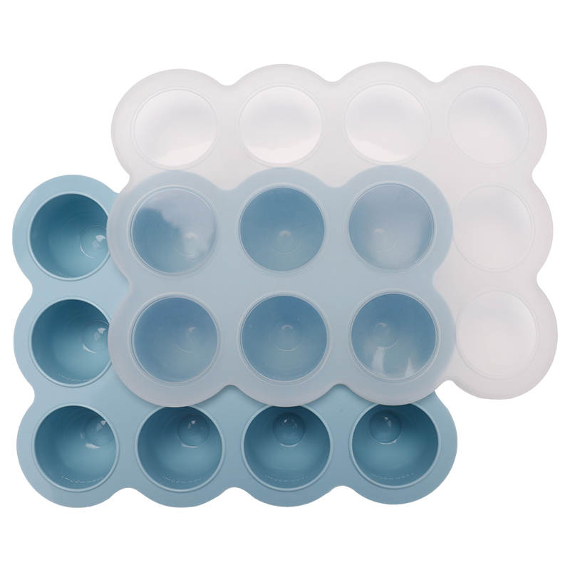 Silicone Feeder Frozen Food Tray - 12 Compartments Preparing food for you little ones made easy with our silicone feeder food trays. These 12 compartment moulds make the perfect portion. Simply fill the moulds and pop it in the freezer of fridge