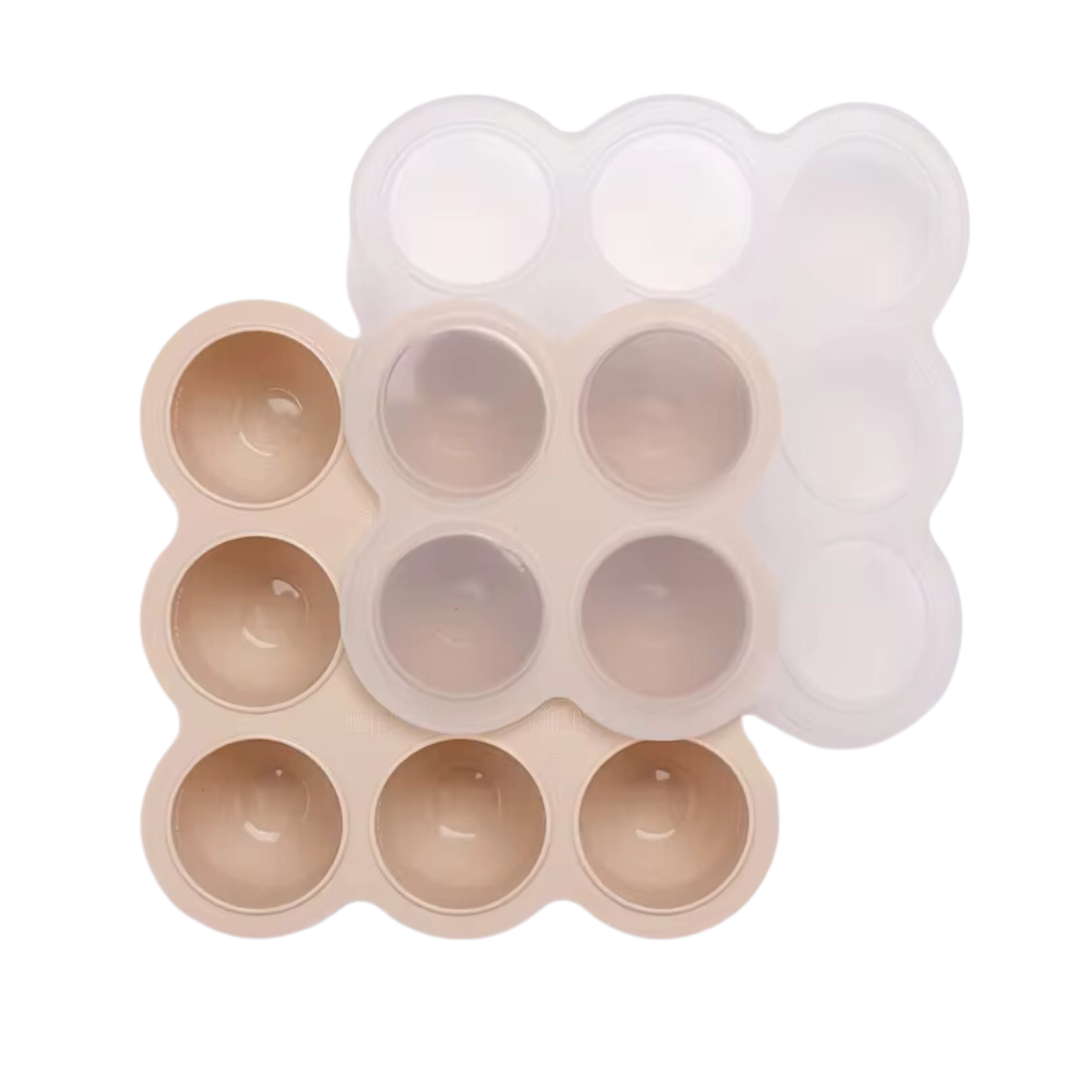 Silicone Feeder Frozen Food Tray – 9 Compartments 60ml Preparing food for you little ones made easy with our silicone feeder food trays. These 9 compartment moulds make the perfect portion. Simply fill the moulds and pop it in the freezer of fridge