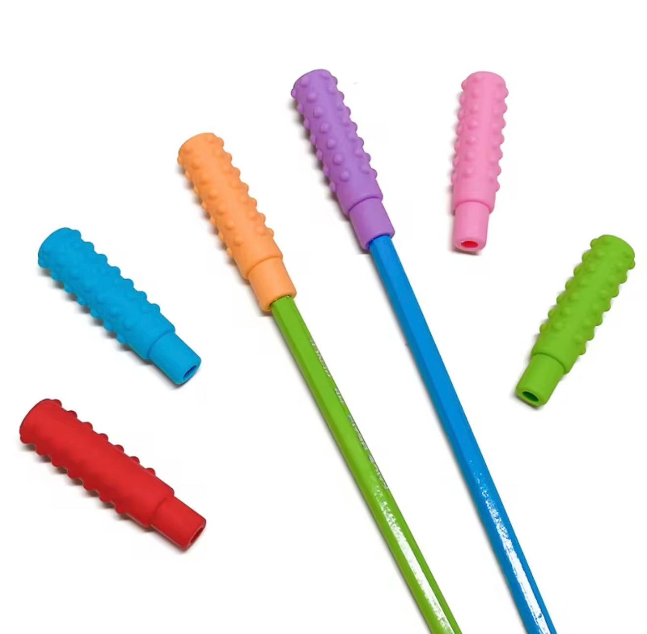 silicone sensoory pencil topper