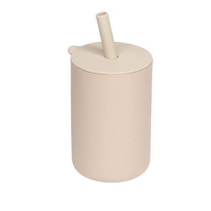 Silicone Sippy Cup - CLEARANCE - Cream