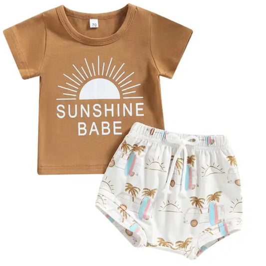 Sunshine Babe Shirt and Short Set
